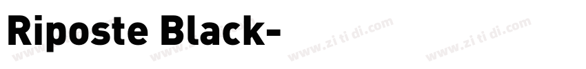 Riposte Black字体转换 Riposte Black字体转换